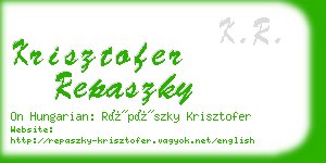 krisztofer repaszky business card